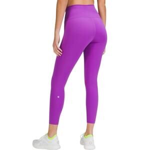 Lululemon Wunder Train High-Rise Tight 25” Size 4 Magenta